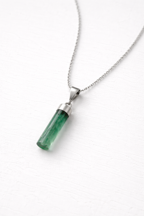 VerdeRay Afghan Tourmaline Silver Pendant