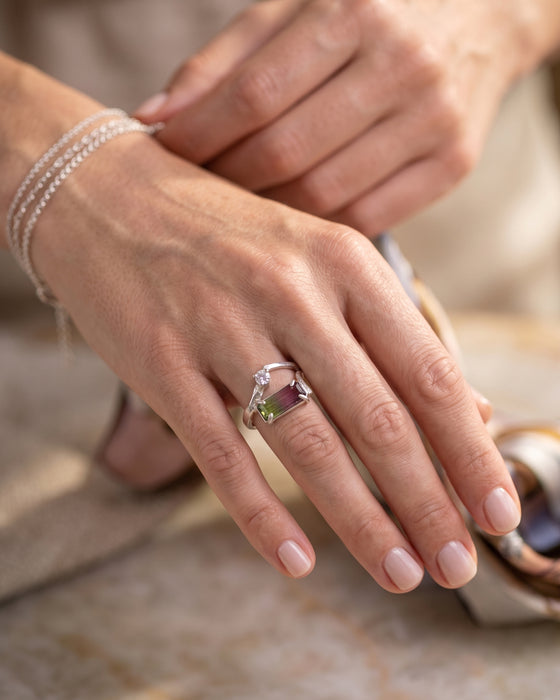 Rosavera Watermelon Tourmaline Ring