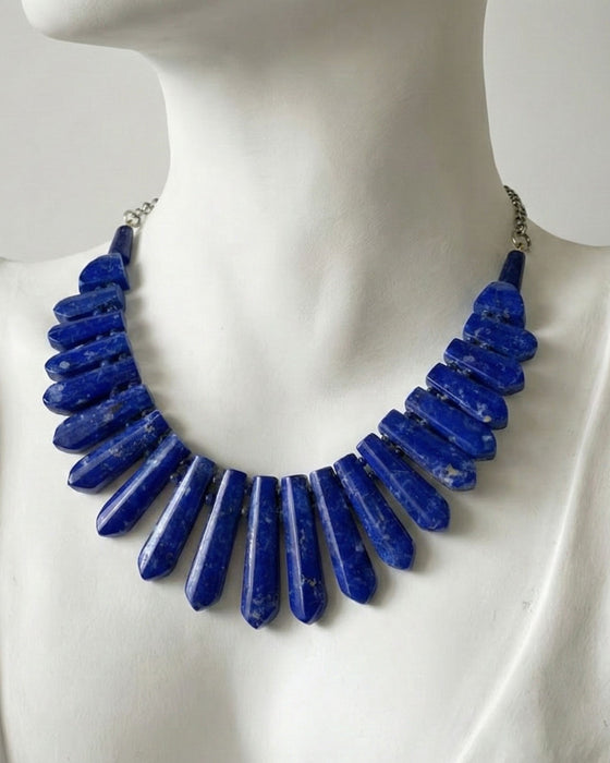 RoyalShard Lapis Statement Necklace
