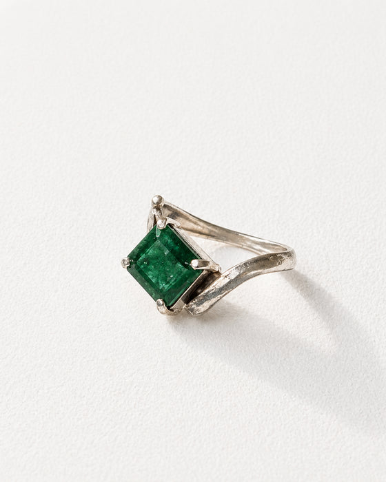 Verdant Edge Emerald Ring