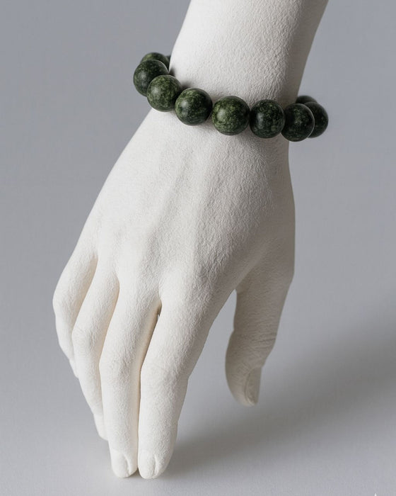 Verdant Sphere Stone Bracelet