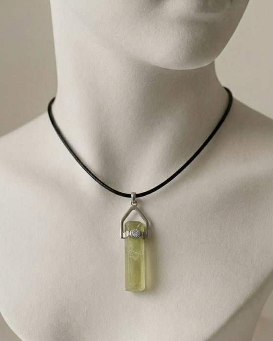 DaryaMist Afghan Aquamarine Crystal Pendant