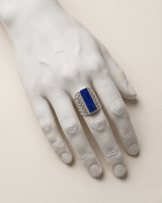 Royal Atlas Lapis Signet Ring
