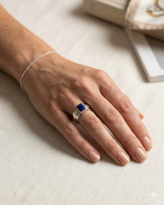 Azure Signet Ring