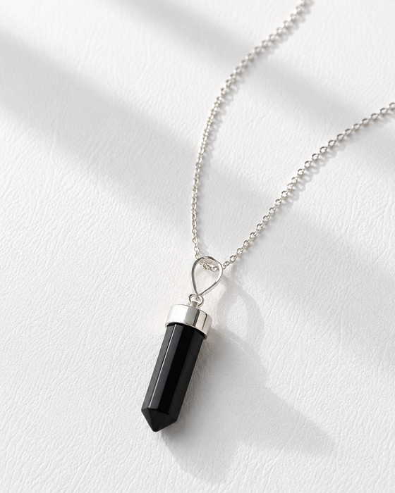 ShadowGuard Black Tourmaline Silver Pendant