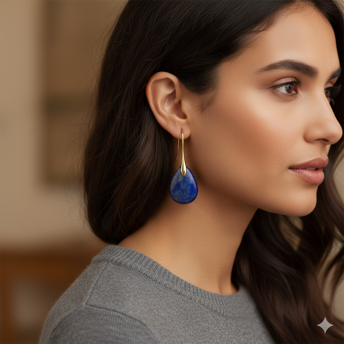 The Midnight Droplet Earrings