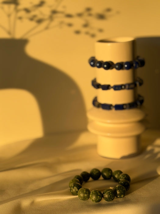 Verdant Sphere Stone Bracelet