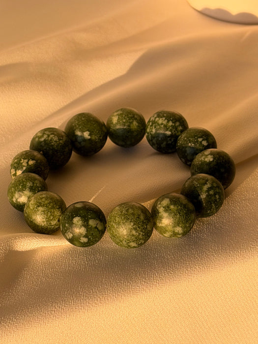 Verdant Sphere Stone Bracelet