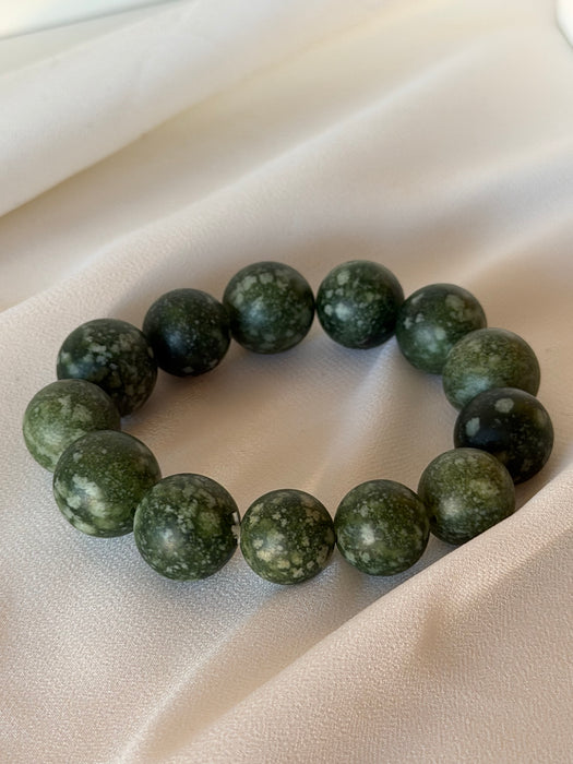 Verdant Sphere Stone Bracelet