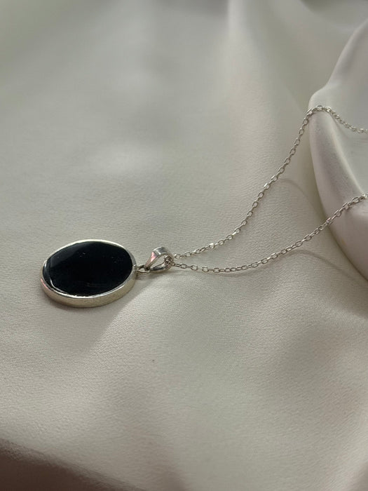 Eclipse Noor Black Agate Pendant
