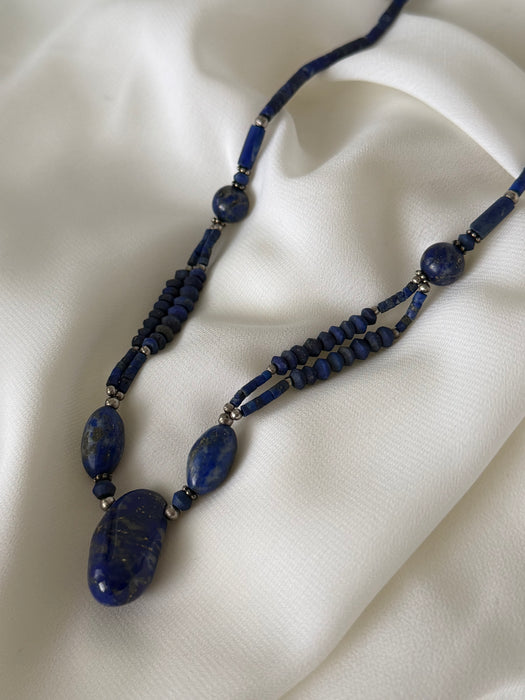 Midnight Echo Afghan Lapis Lazuli Necklace
