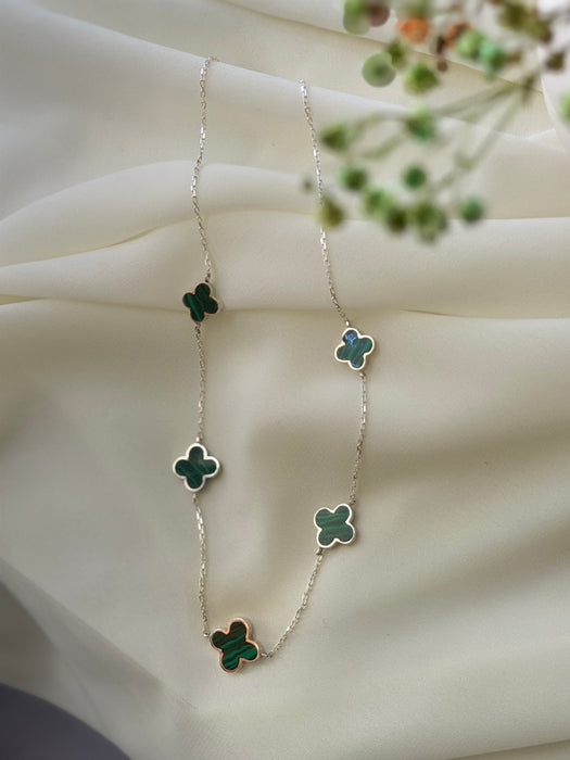 VerdantBloom Afghan Malachite Harmony Set