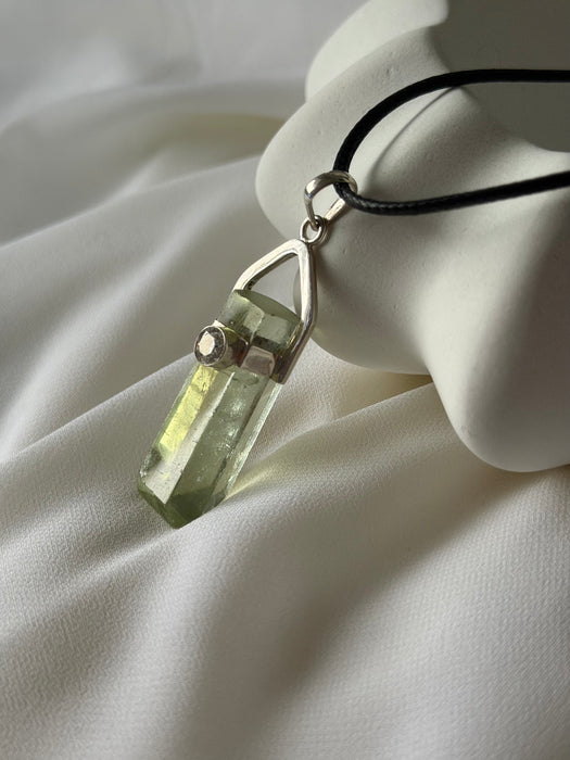 DaryaMist Afghan Aquamarine Crystal Pendant