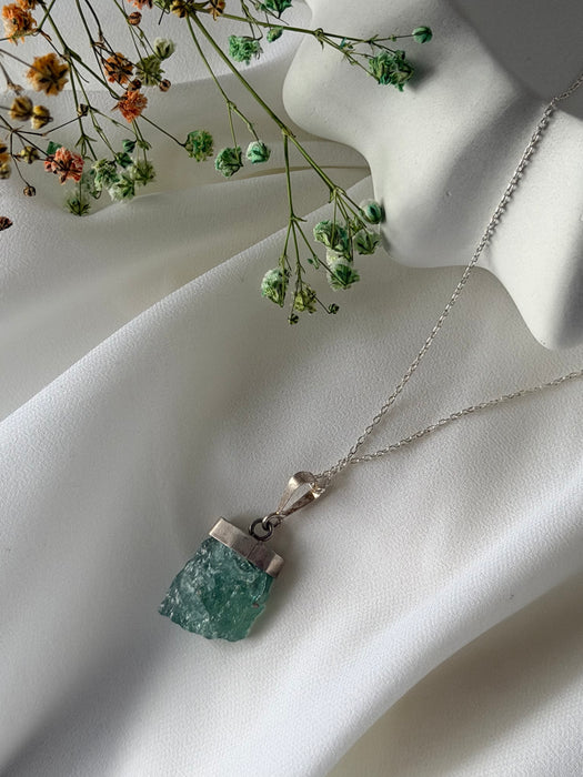 Verdantia Raw Tourmaline Pendant