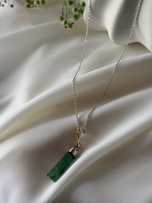 VerdeRay Afghan Tourmaline Silver Pendant
