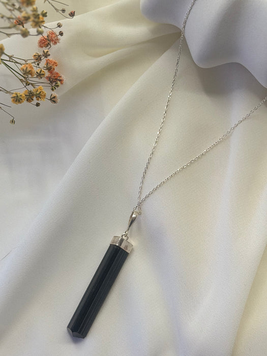 Nocturne Shield Afghan Black Tourmaline Pendant