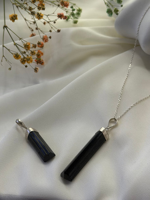 Nocturne Shield Afghan Black Tourmaline Pendant