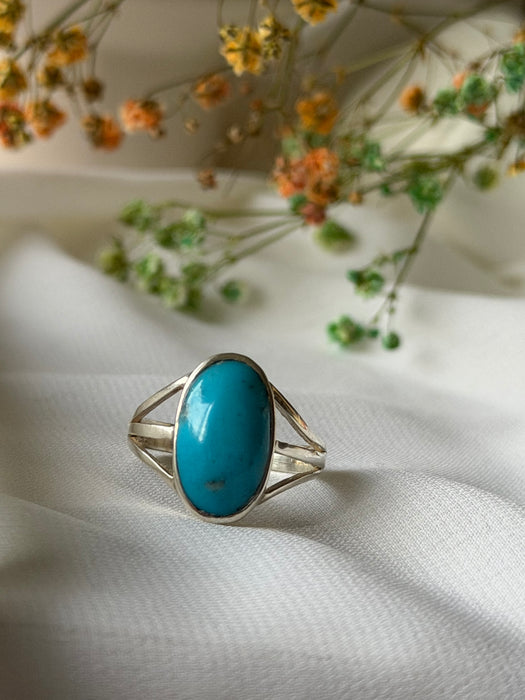 SkyVein Afghan Turquoise Oval Ring
