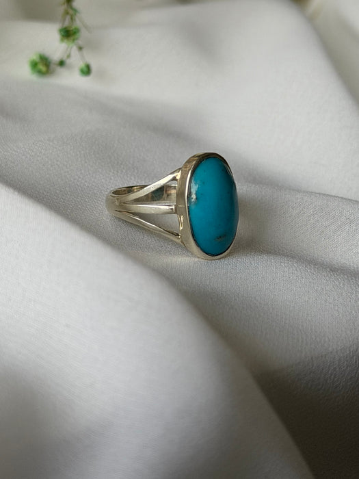SkyVein Afghan Turquoise Oval Ring
