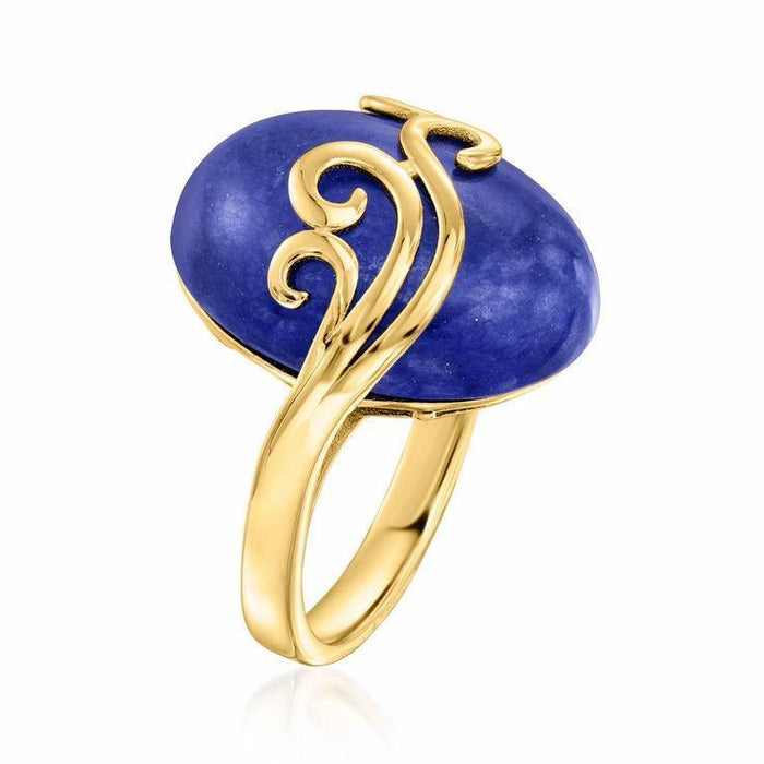 The Celeste Swirl Ring