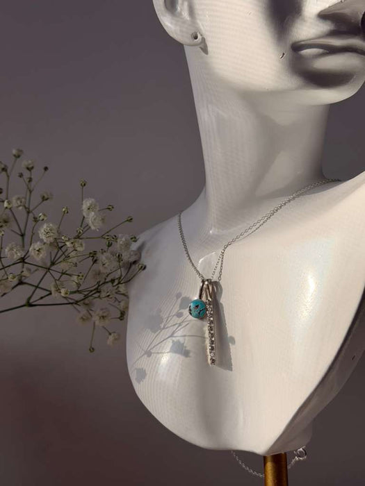Ocean Drop Bar Necklace
