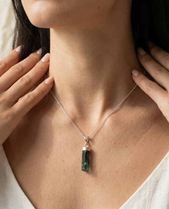 Aurora Glass Afghan Tourmaline Pendant