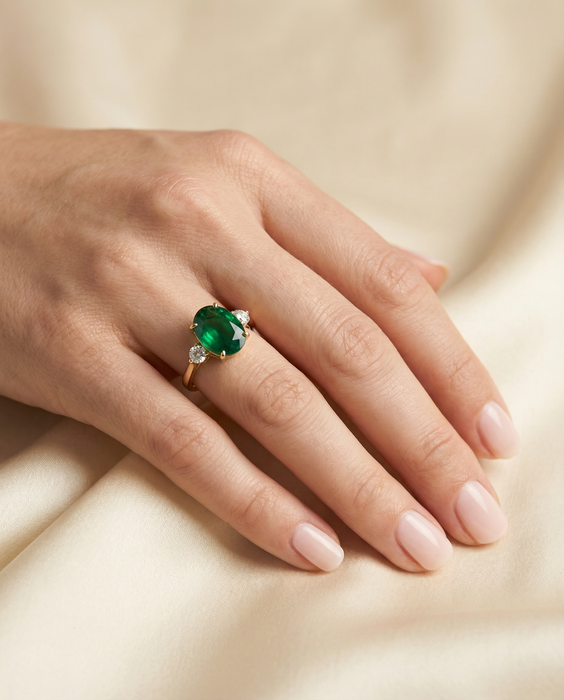 Emerald Heirloom 10K Gold Ring