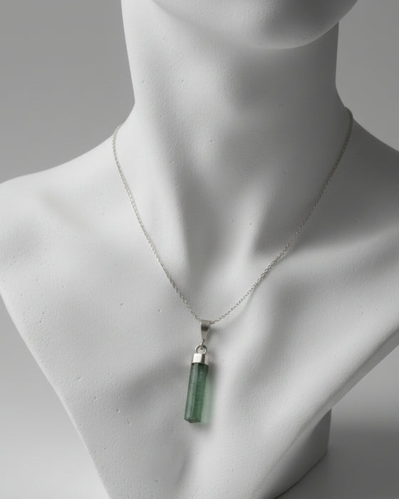 VerdeRay Afghan Tourmaline Silver Pendant