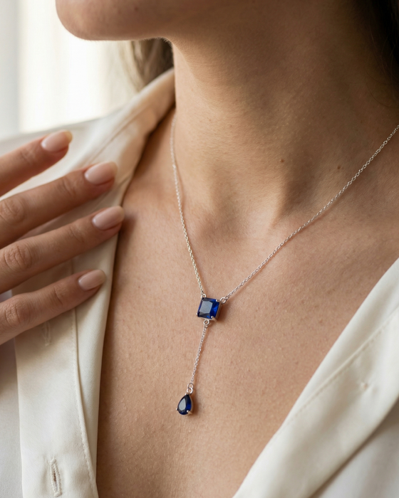 Midnight Drop Layer Necklace