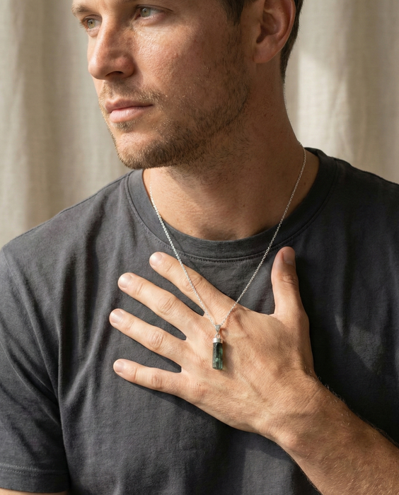 Aurora Glass Afghan Tourmaline Pendant